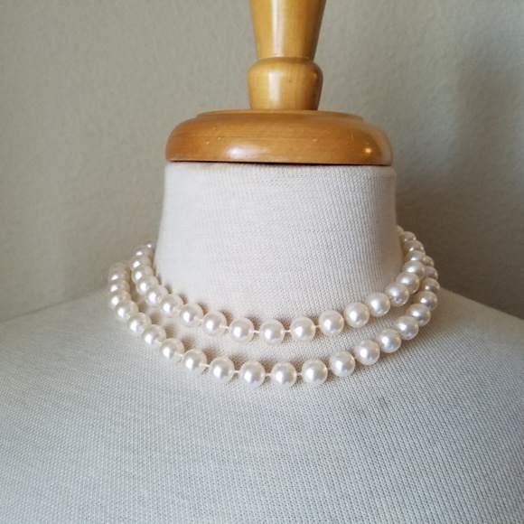 Richelieu Signed Vintage Pearl Earrings 2 Pairs - Picture 5 of 6